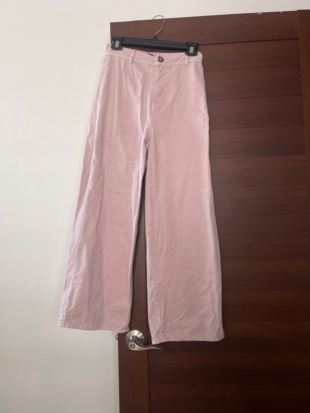 BDG Blush Pink Wide-Leg High Rise Jeans